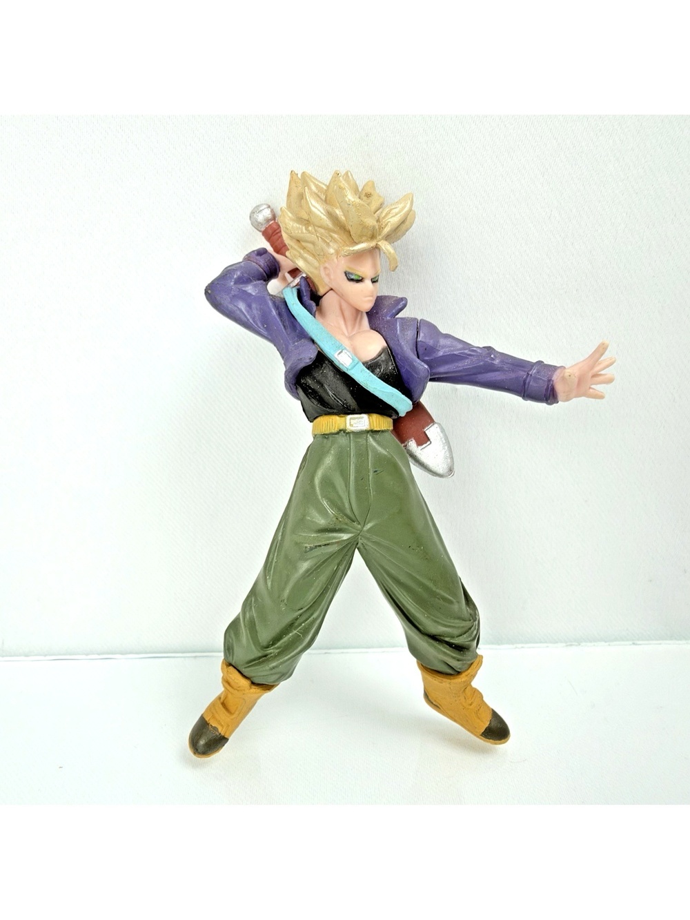 Dragon Ball Z HQ Banpresto Figure Keychain SS Trunks 2008 **Read**
